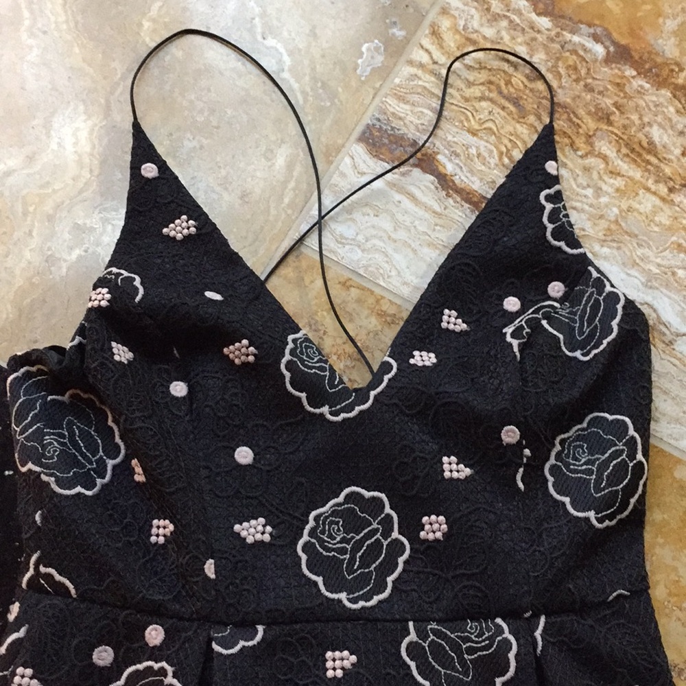 Topshop Fully Lined/Spaghetti Strap/Texture/Zipper - image 2